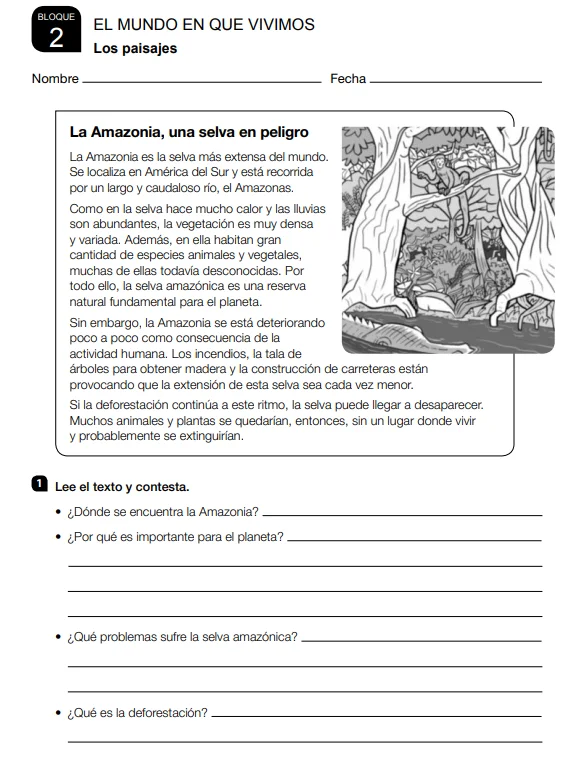 Ejercicios Ciencias Sociales 3 Primaria Santillana soluciones PDF
