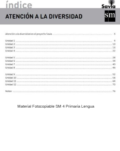 Material Fotocopiable SM 4 Primaria Lengua