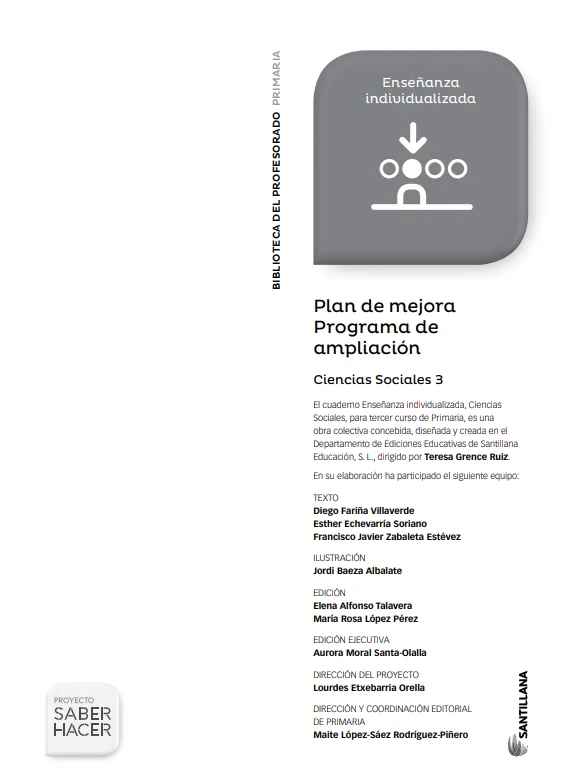 Plan de Mejora y Ampliacion Ciencias Sociales 3 Primaria Santillana PDF