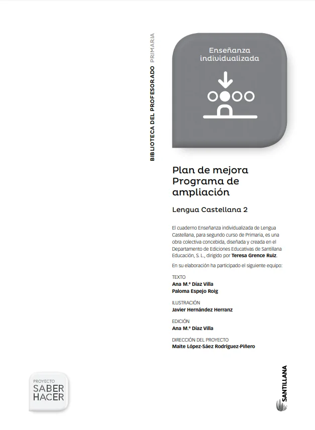 Plan de Mejora y Ampliacion Lengua 2 Primaria Santillana PDF
