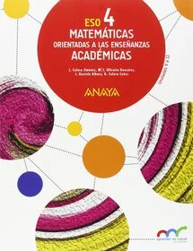 Solucionario Matematicas Academicas 4 ESO Anaya 